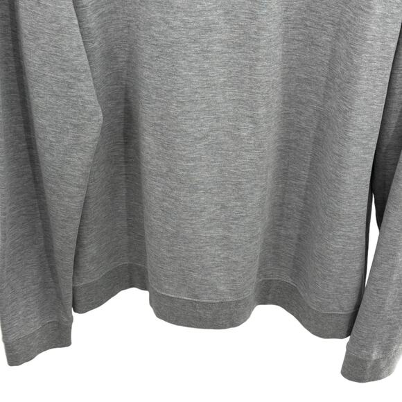 Johnnie-O Light Gray Sully Quarter Zip 1/4 Pullover Sweater - Picture 7 of 12